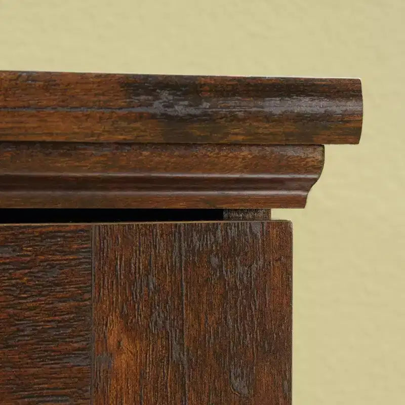 Bureaux d'ordinateur en bois marron avec tiroir multifonction