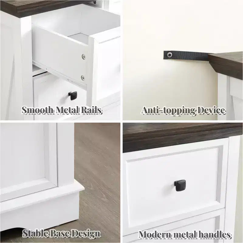 Commode haute 6 tiroirs Meuble de rangement pour dressing