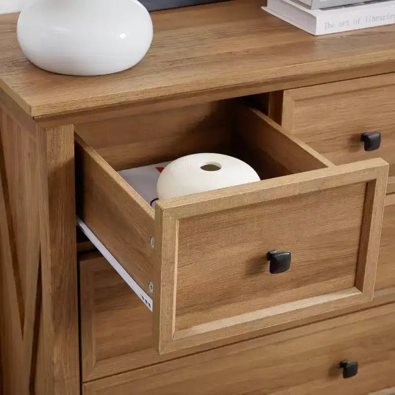Commode haute 6 tiroirs Meuble de rangement pour dressing