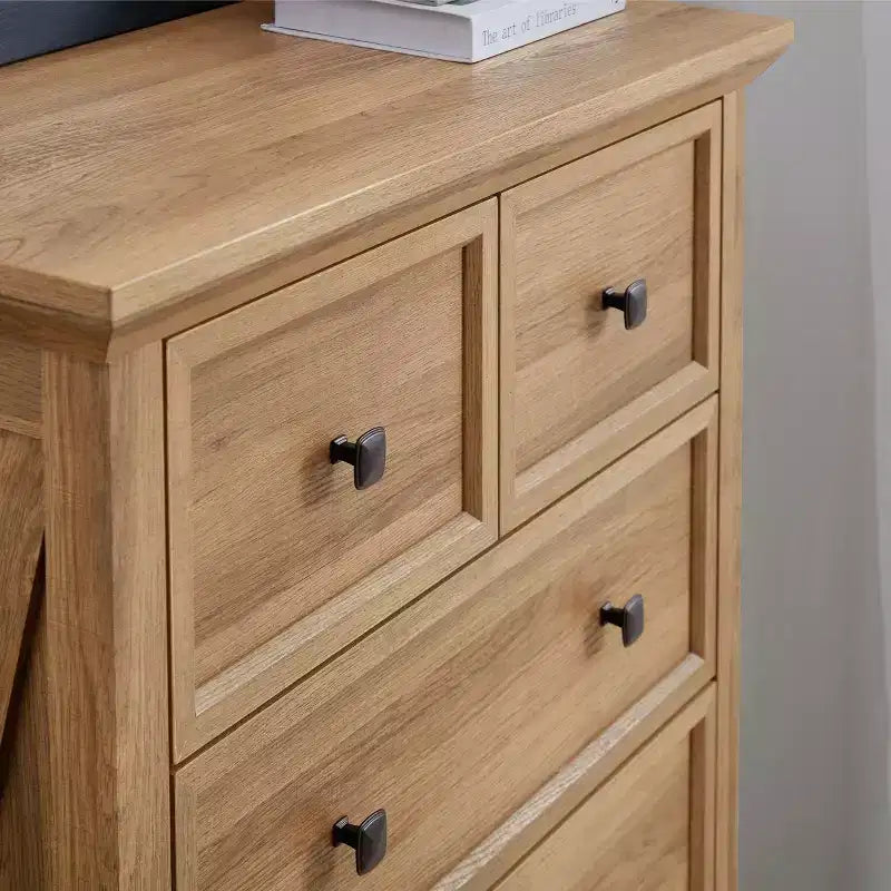 Commode haute 6 tiroirs Meuble de rangement pour dressing