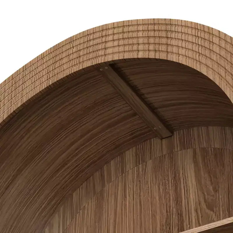 Étagère de présentation arquée à 4 niveaux style Mid-Century Modern