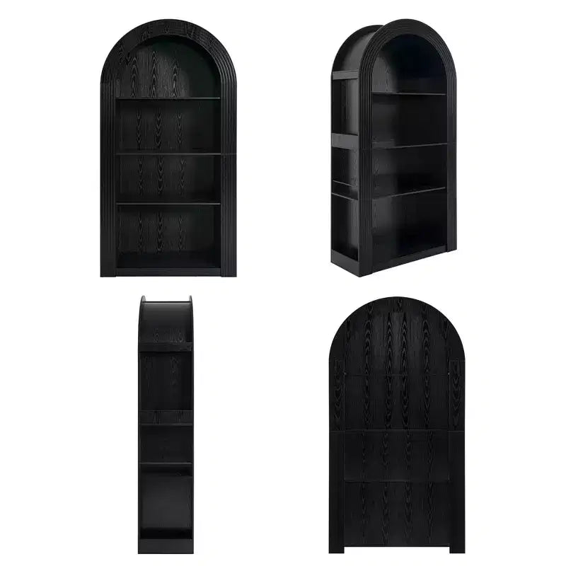 Étagère de présentation arquée à 4 niveaux style Mid-Century Modern