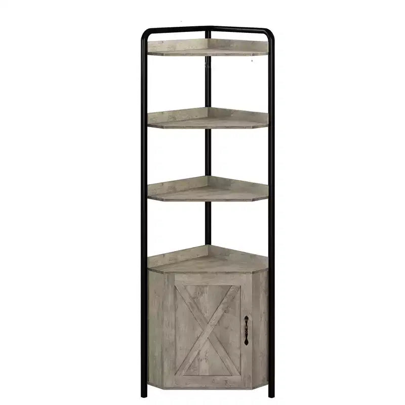 Étagère d'angle avec meuble de rangement d'angle Bibliothèque d'angle Étagère de rangement
