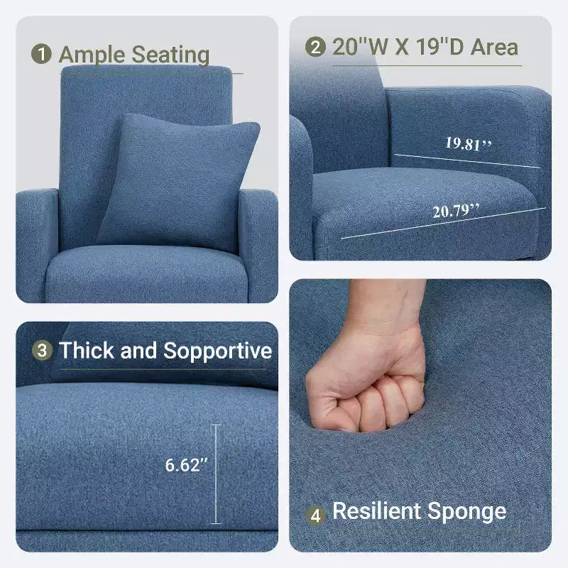 Fauteuil d'appoint en imitation peau de mouton avec oreiller, fauteuil confortable moderne