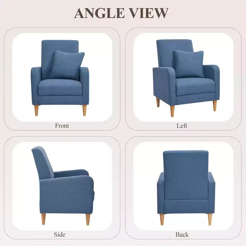 Fauteuil d'appoint en imitation peau de mouton avec oreiller, fauteuil confortable moderne