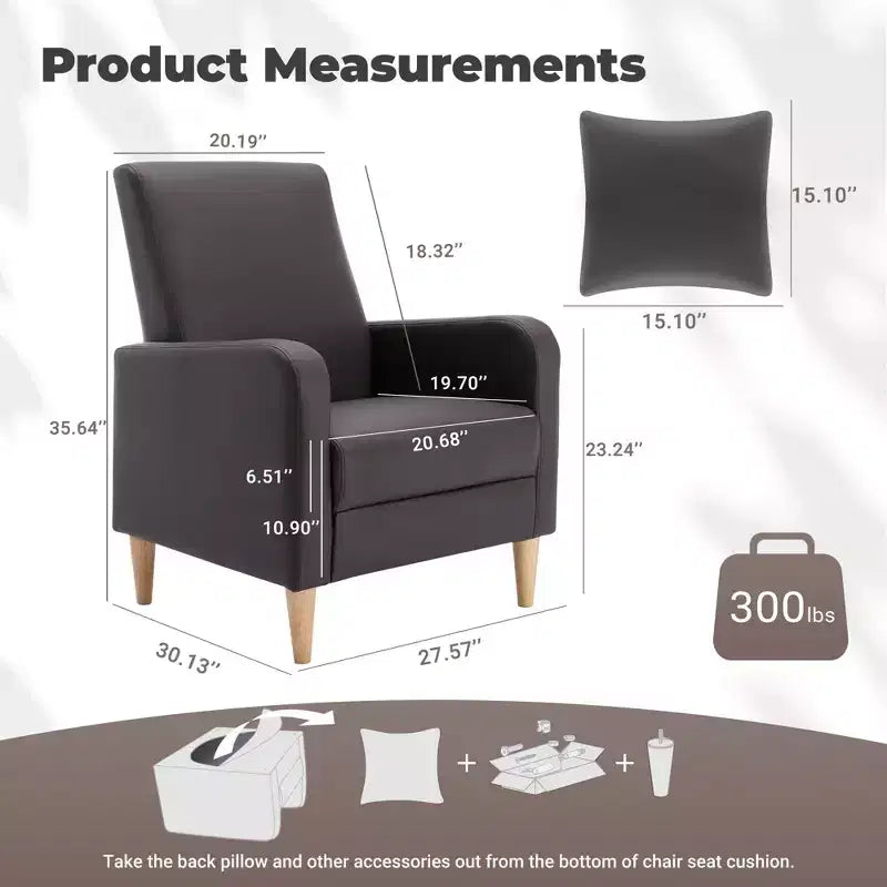 Fauteuil d'appoint en imitation peau de mouton avec oreiller, fauteuil confortable moderne