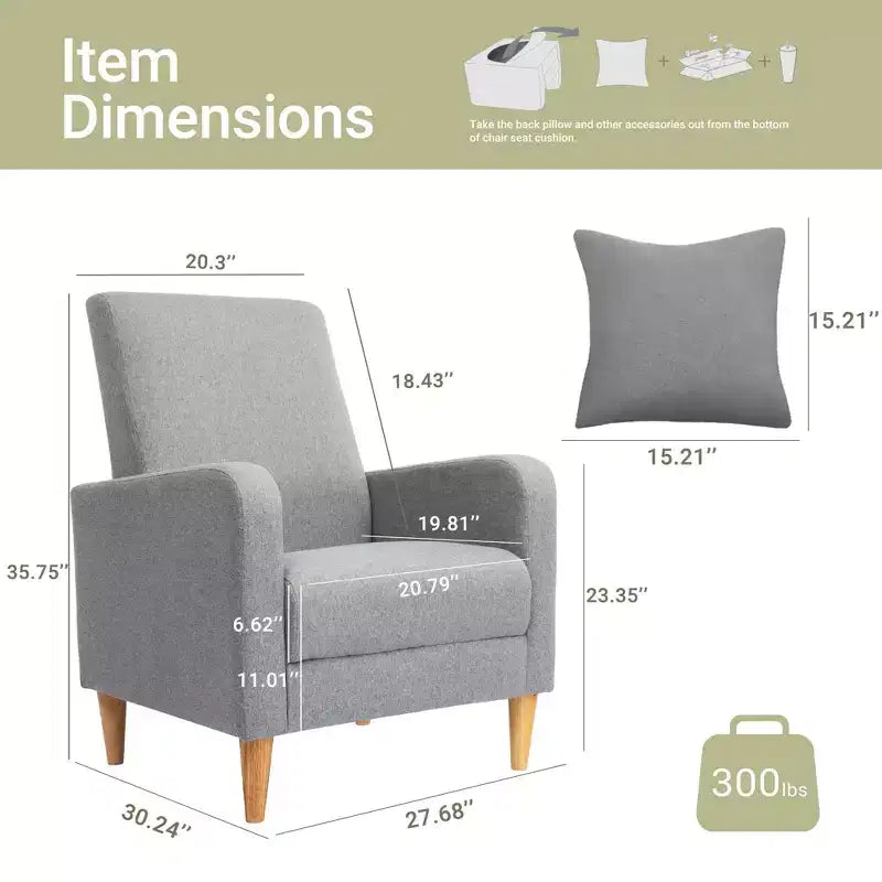 Fauteuil d'appoint en imitation peau de mouton avec oreiller, fauteuil confortable moderne