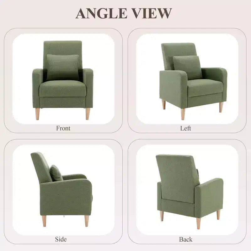 Fauteuil d'appoint en imitation peau de mouton avec oreiller, fauteuil confortable moderne