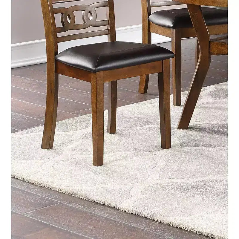 Chaises de Salle à Manger Rembourrées Vintage Lot de 2, Chaises d'Appoint de Cuisine en Bois d'Hévéa Massif