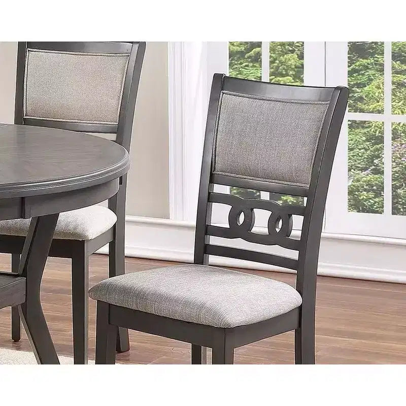 Chaises de Salle à Manger Rembourrées Vintage Lot de 2, Chaises d'Appoint de Cuisine en Bois d'Hévéa Massif