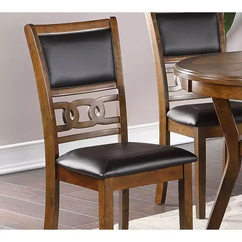 Chaises de Salle à Manger Rembourrées Vintage Lot de 2, Chaises d'Appoint de Cuisine en Bois d'Hévéa Massif