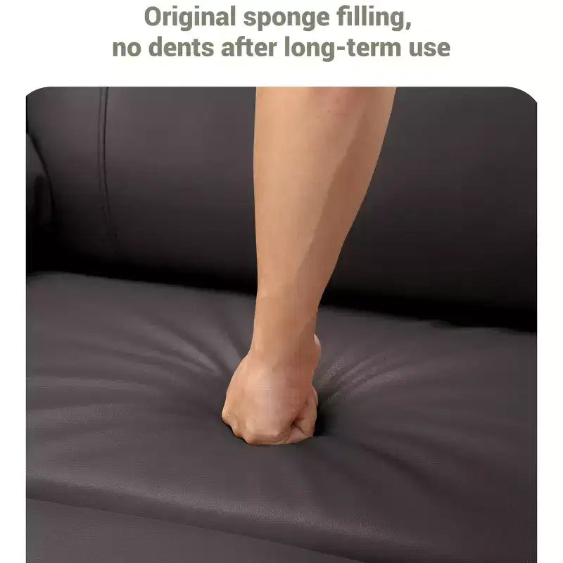 Grand fauteuil inclinable pour adultes en cuir PU, inclinable manuel, canapé en éponge épaisse