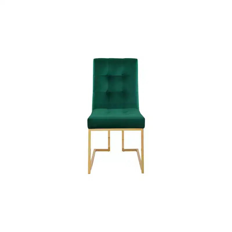 Chaise de salle à manger en velours, lot de 2