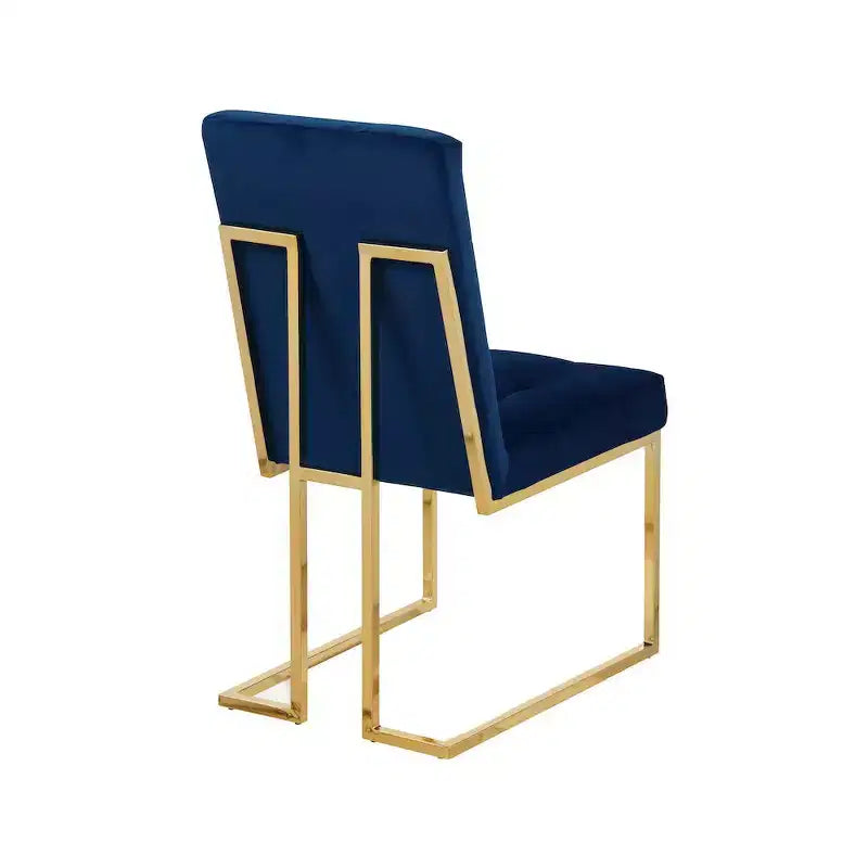 Chaise de salle à manger en velours, lot de 2