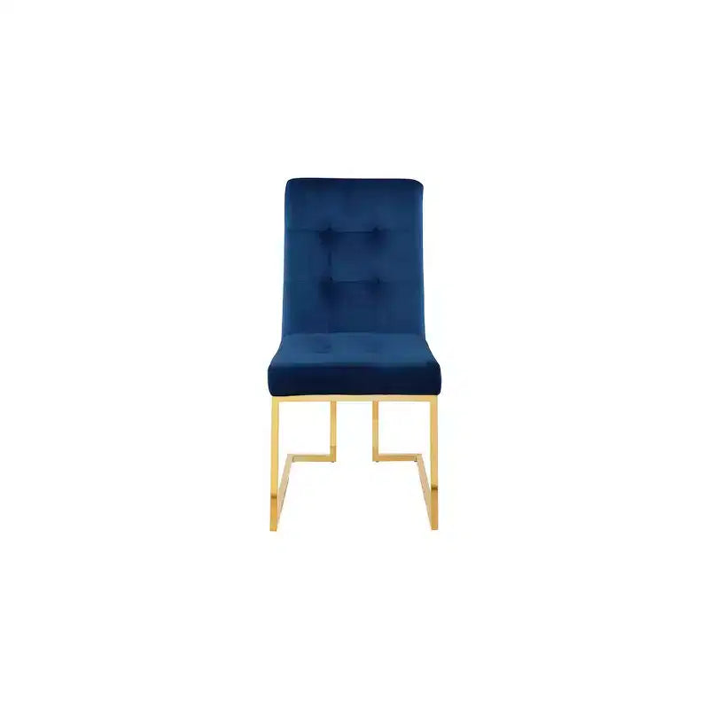 Chaise de salle à manger en velours, lot de 2