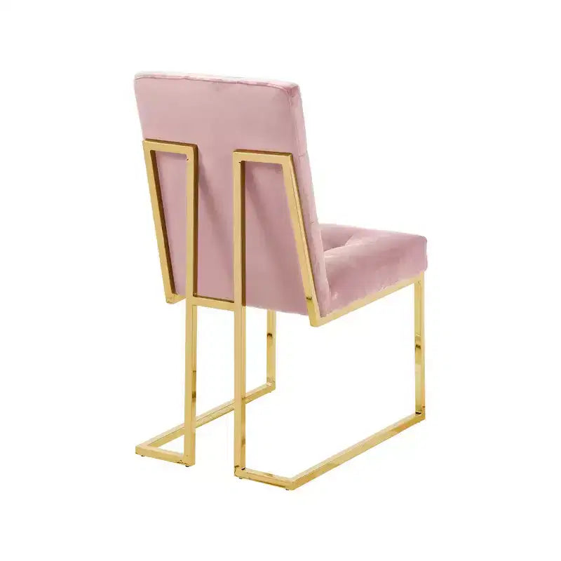 Chaise de salle à manger en velours, lot de 2