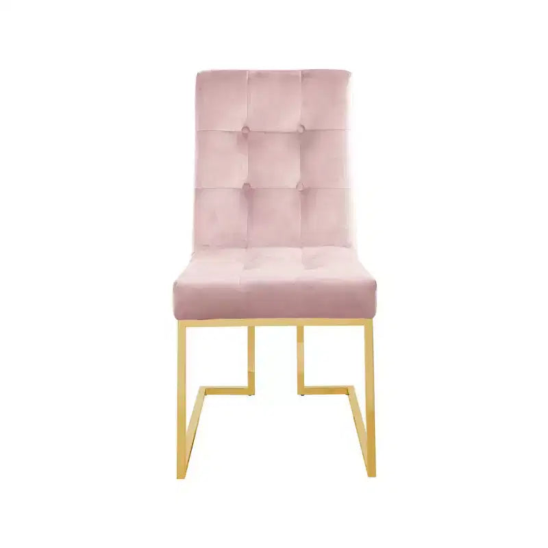 Chaise de salle à manger en velours, lot de 2