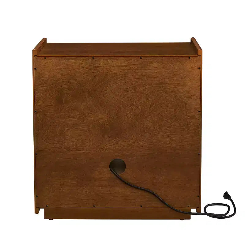 Table d'appoint avec 2 tiroirs, table de chevet moderne en bois pour chambre à coucher, table basse de canapé