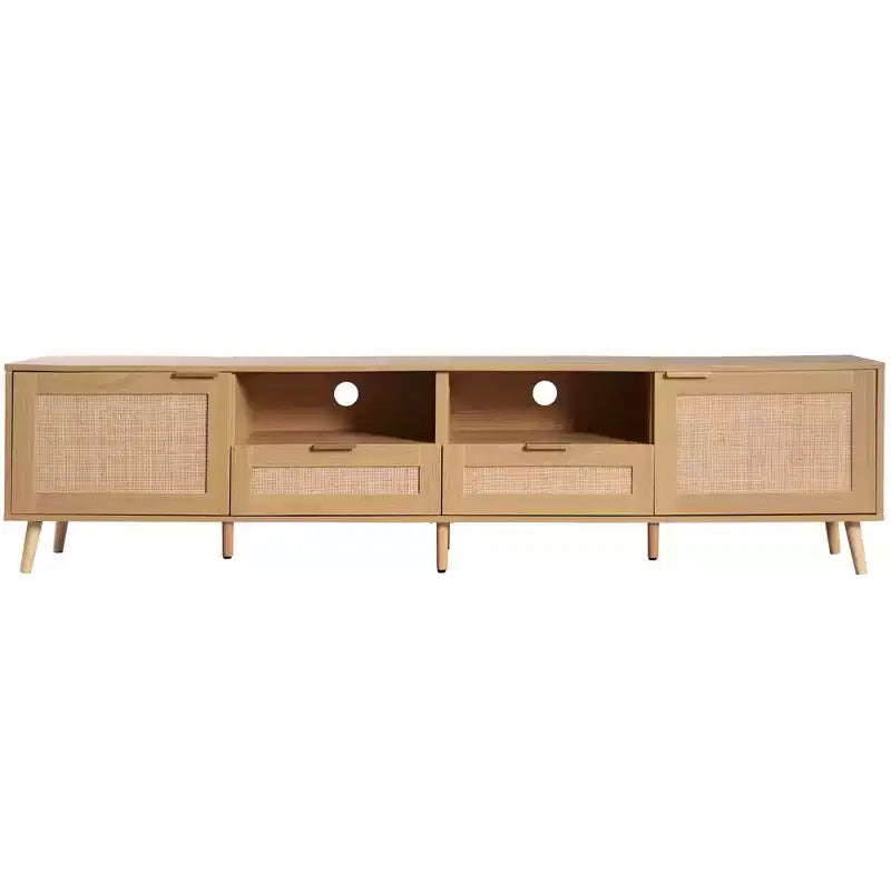 Meuble TV en rotin Meuble TV console de ferme Meuble TV centre de divertissement