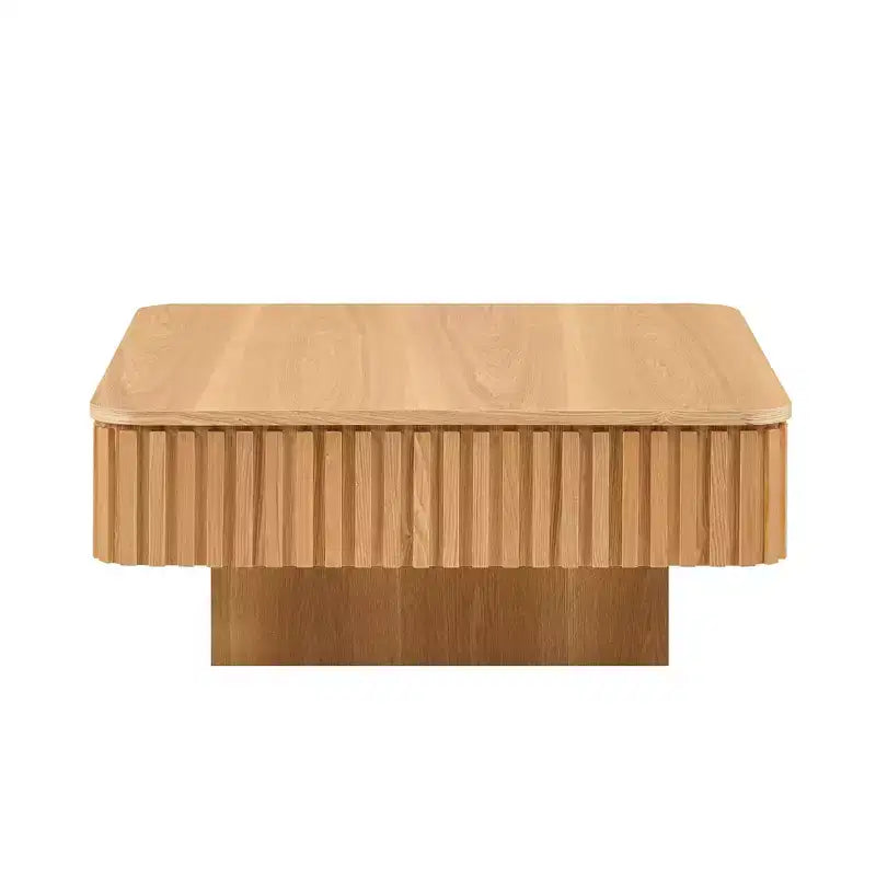 Table basse relevable, table basse de forme carrée, table basse de salon de forme tambour