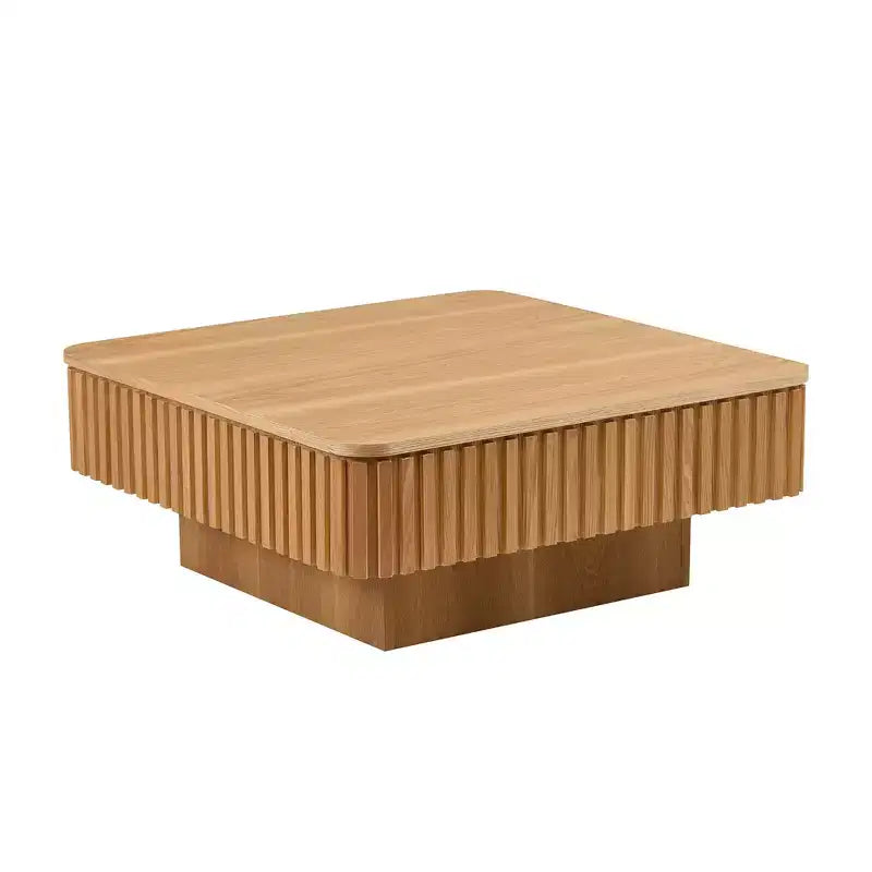Table basse relevable, table basse de forme carrée, table basse de salon de forme tambour