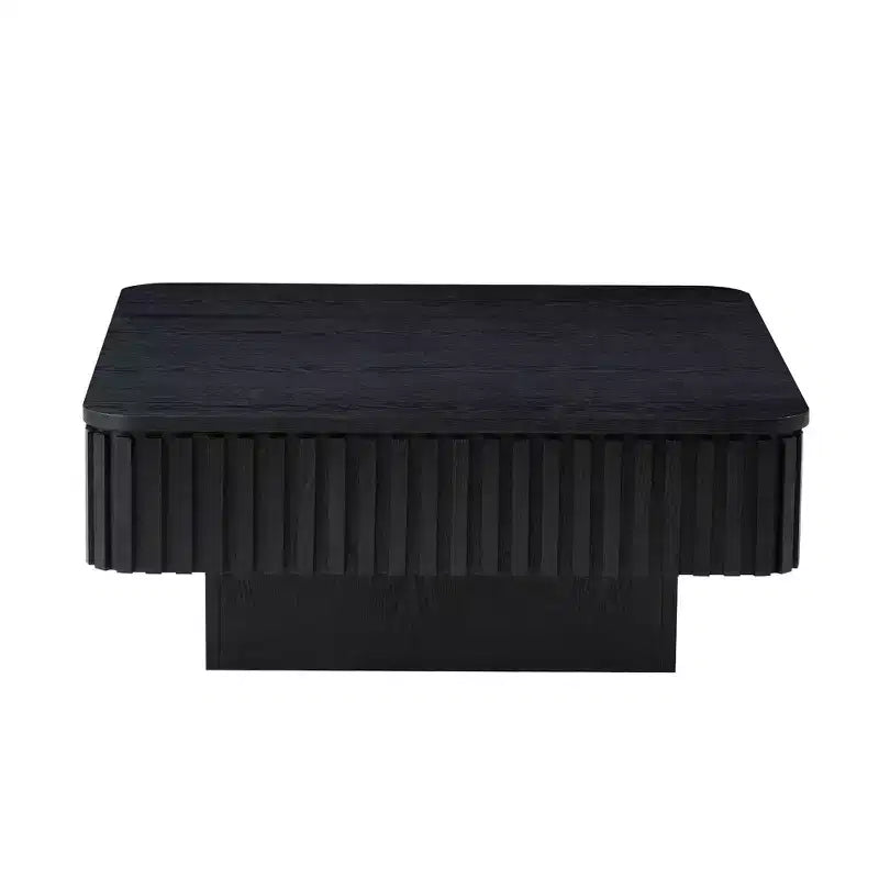 Table basse relevable, table basse de forme carrée, table basse de salon de forme tambour