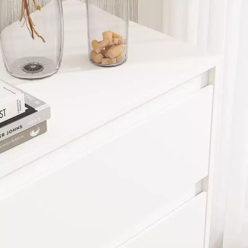 Commode minimaliste contemporaine à 9 tiroirs, rangement spacieux