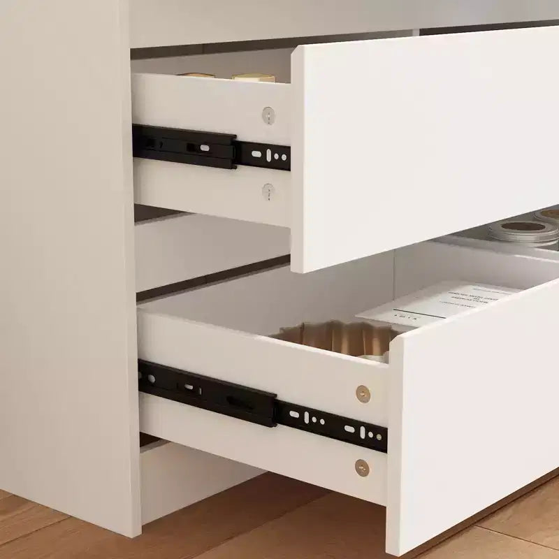 Commode minimaliste contemporaine à 9 tiroirs, rangement spacieux