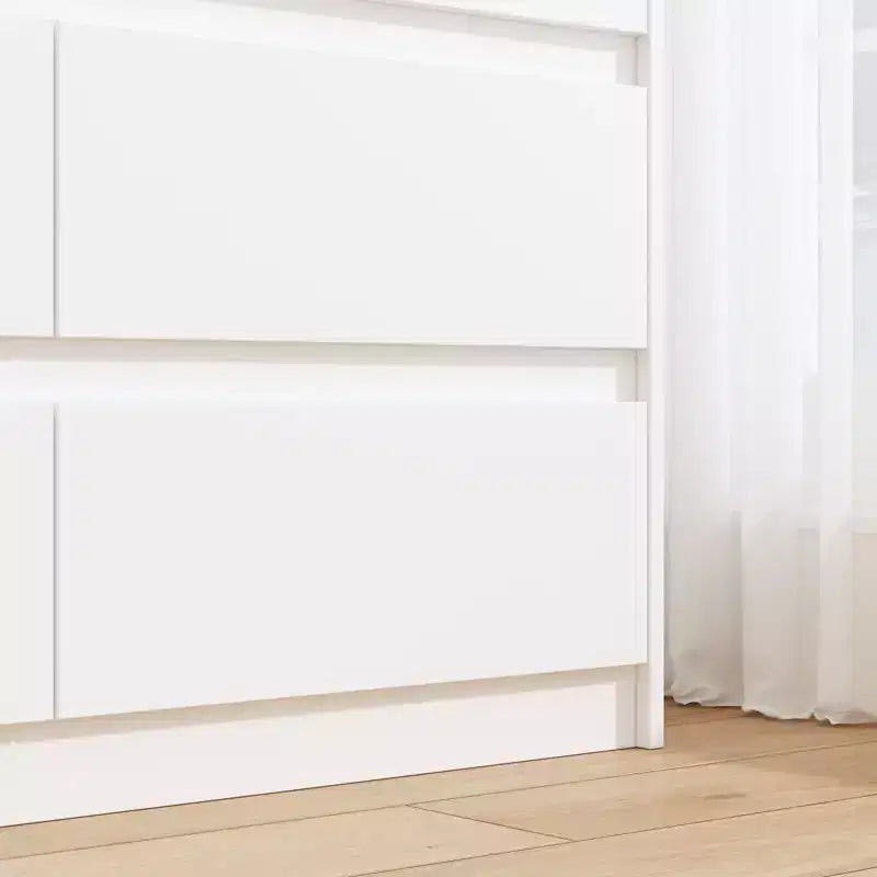 Commode minimaliste contemporaine à 9 tiroirs, rangement spacieux