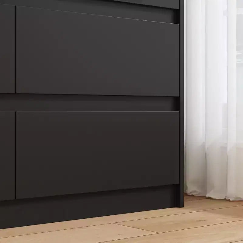 Commode minimaliste contemporaine à 9 tiroirs, rangement spacieux