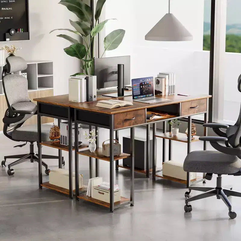 Bureau d'ordinateur avec rangement, petite table d'étude PC pour bureau à domicile