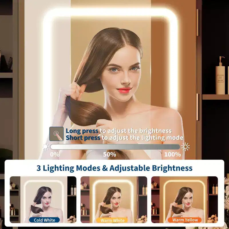 Coiffeuse avec miroir, coiffeuse avec tabouret rembourré, table de maquillage
