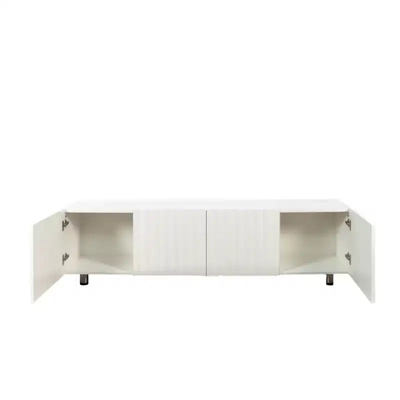 Meuble TV moderne avec 2 rangements et 2 tiroirs