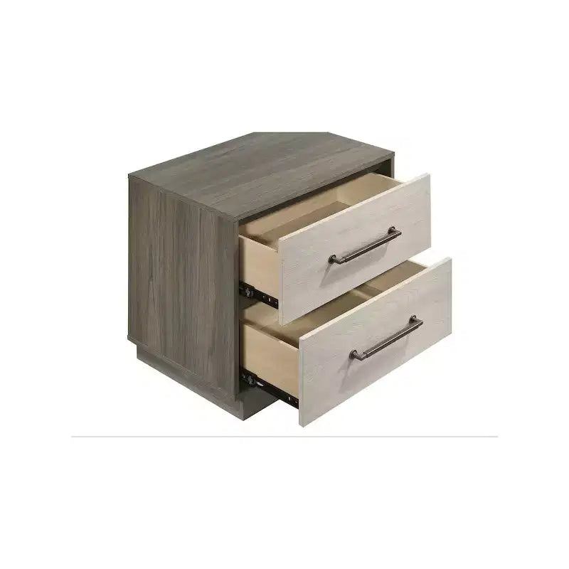 Table de chevet avec 2 tiroirs