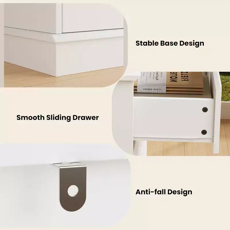 COZONY 51 Wide 8-Drawer Double Dresser Large Horizontal Chest with Deep Drawers & Wide Top for Bedroom, Closet, Living Room & Hallway