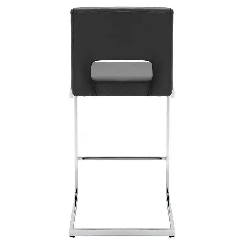 Tabourets de bar modernes en cuir PU sans accoudoirs Chaises de cuisine rembourrées