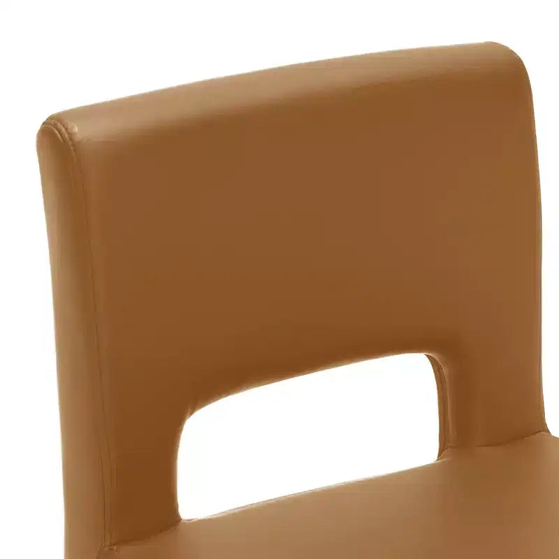 Tabourets de bar modernes en cuir PU sans accoudoirs Chaises de cuisine rembourrées