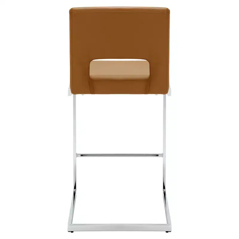 Tabourets de bar modernes en cuir PU sans accoudoirs Chaises de cuisine rembourrées