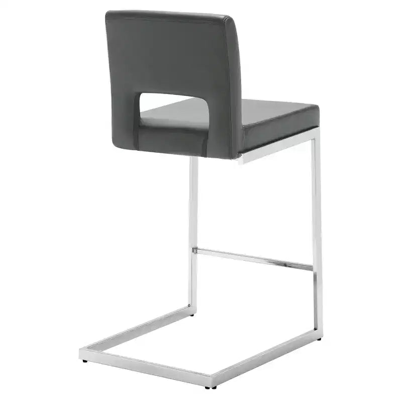 Tabourets de bar modernes en cuir PU sans accoudoirs Chaises de cuisine rembourrées