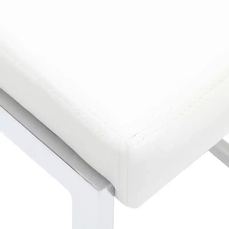 Tabourets de bar modernes en cuir PU sans accoudoirs Chaises de cuisine rembourrées