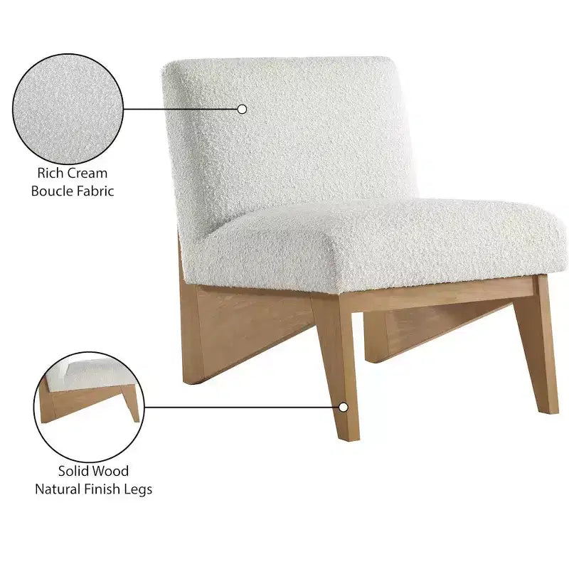 Meridian Furniture,Chapman Boucle Fabric Accent Chair