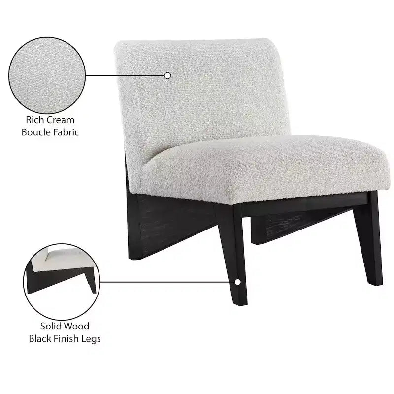 Meridian Furniture,Chapman Boucle Fabric Accent Chair
