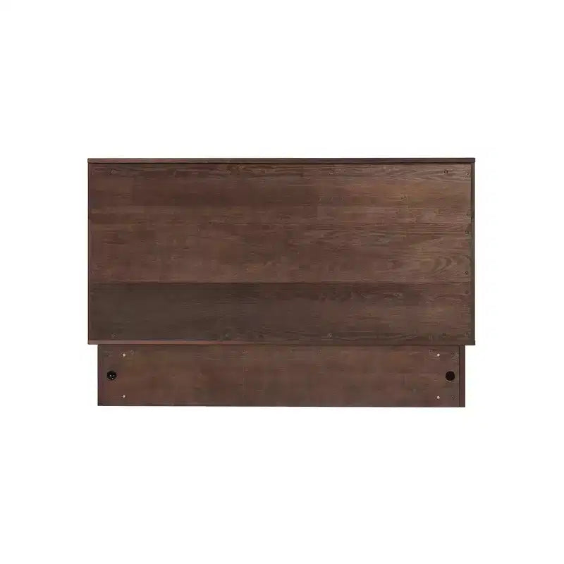 Keloyid Haimyy Solid Wood Frame Queen Murphy Bed Chest with Built-in Charger and Strong Drawer