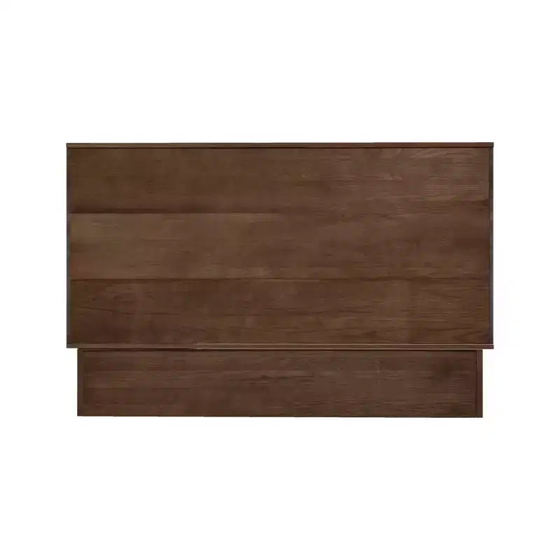 Keloyid Haimyy Solid Wood Frame Queen Murphy Bed Chest with Built-in Charger and Strong Drawer