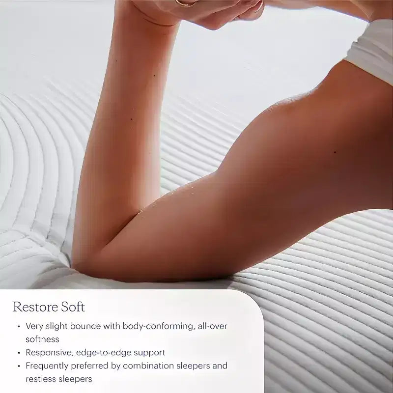 Purple Restore Hybrid Mattress with GelFlex Grid and Coil System, Grey