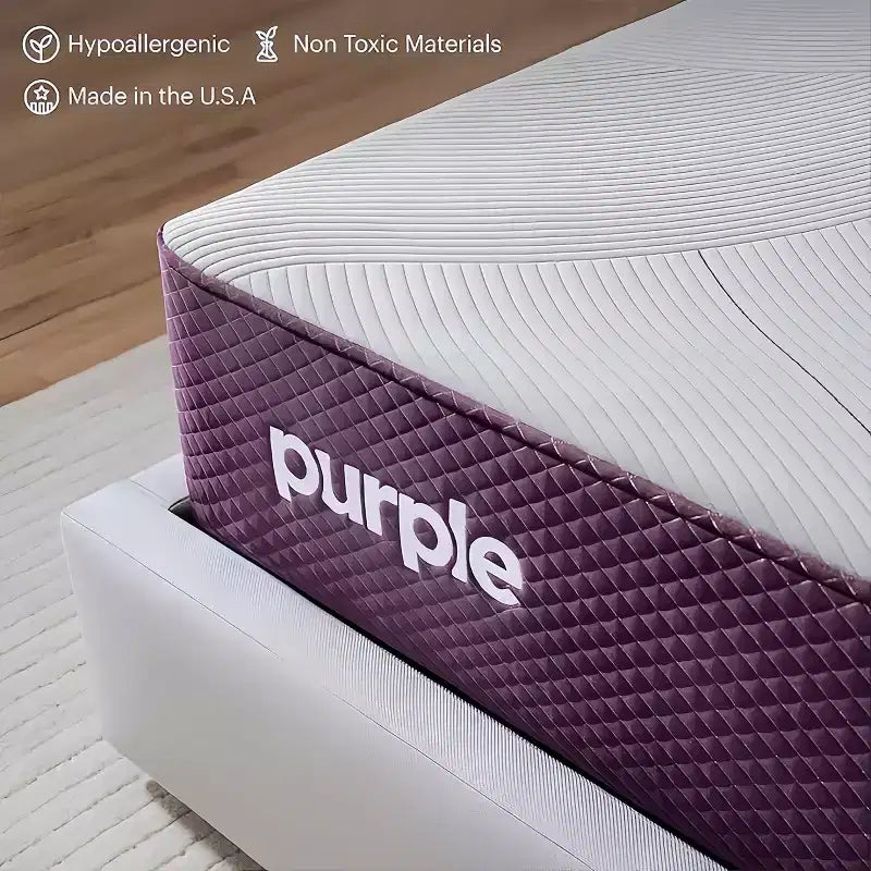 Purple Restore Hybrid Mattress with GelFlex Grid and Coil System, Grey