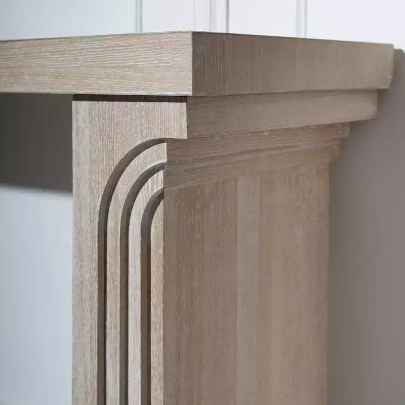 Okak 58IN Minimalist Console Table with Curved Leg Design, Hallway Table with Thick Tabletop and Legs, Entryway Table for Living Room, Foyer