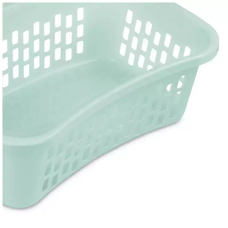 Sterilite HipHold Laundry Basket, 1.5 Bushel Plastic Clothes Hamper, Mint, 24 Pk