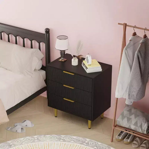 6/5/3 Drawer Dresser for Bedroom, Wood Chest of Drawers, Fluted Dresser
