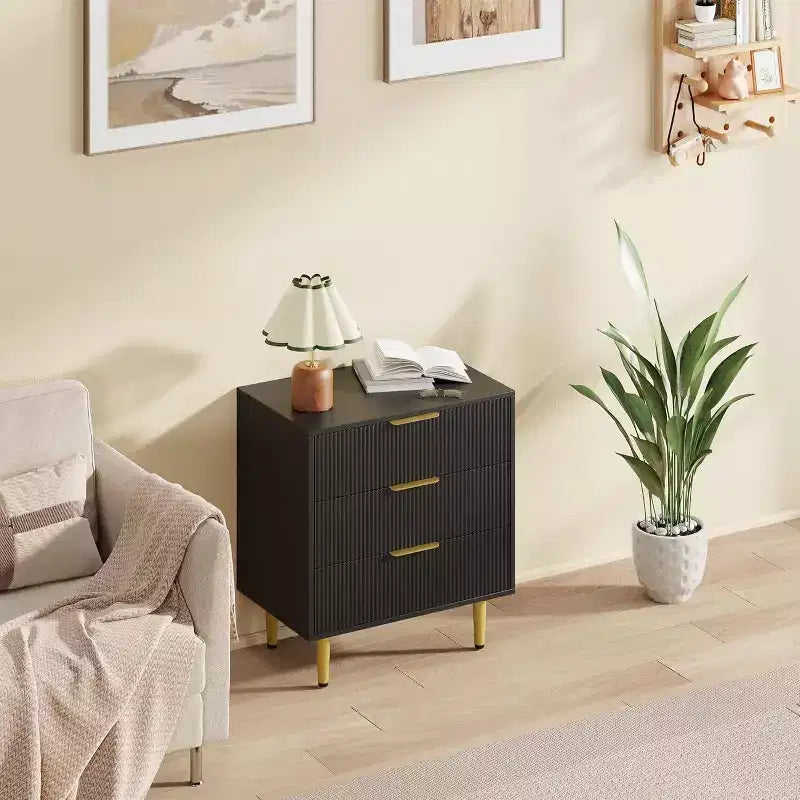 6/5/3 Drawer Dresser for Bedroom, Wood Chest of Drawers, Fluted Dresser